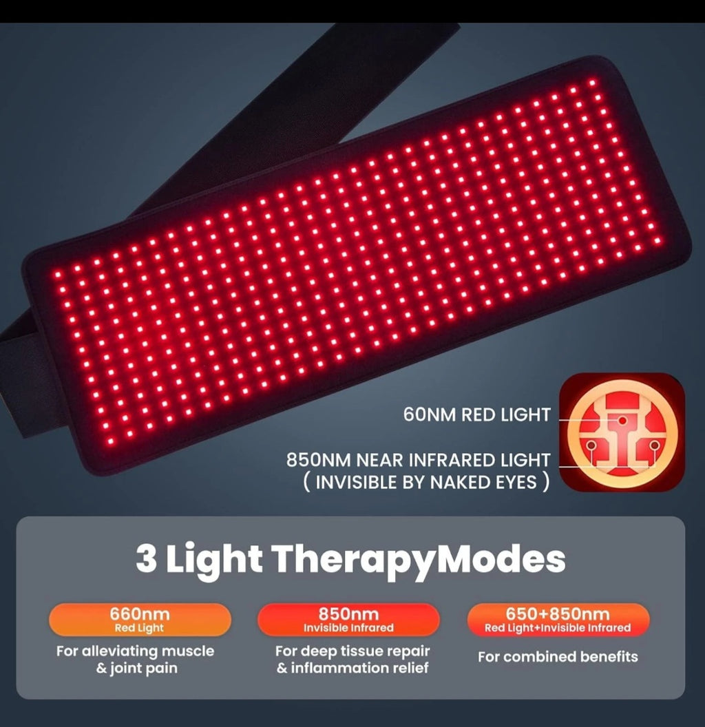 Red Light Therapy Mat for Body - 360 Leds Large Red & Infrared Light Therapy Pad Blanket with Infrared Light 850Nm & 660Nm for Full Body Waist Shoulder Muscle