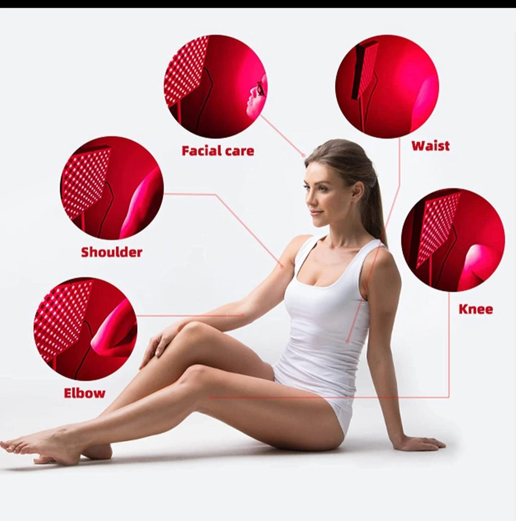 Red Light Therapy Mat for Body - 360 Leds Large Red & Infrared Light Therapy Pad Blanket with Infrared Light 850Nm & 660Nm for Full Body Waist Shoulder Muscle