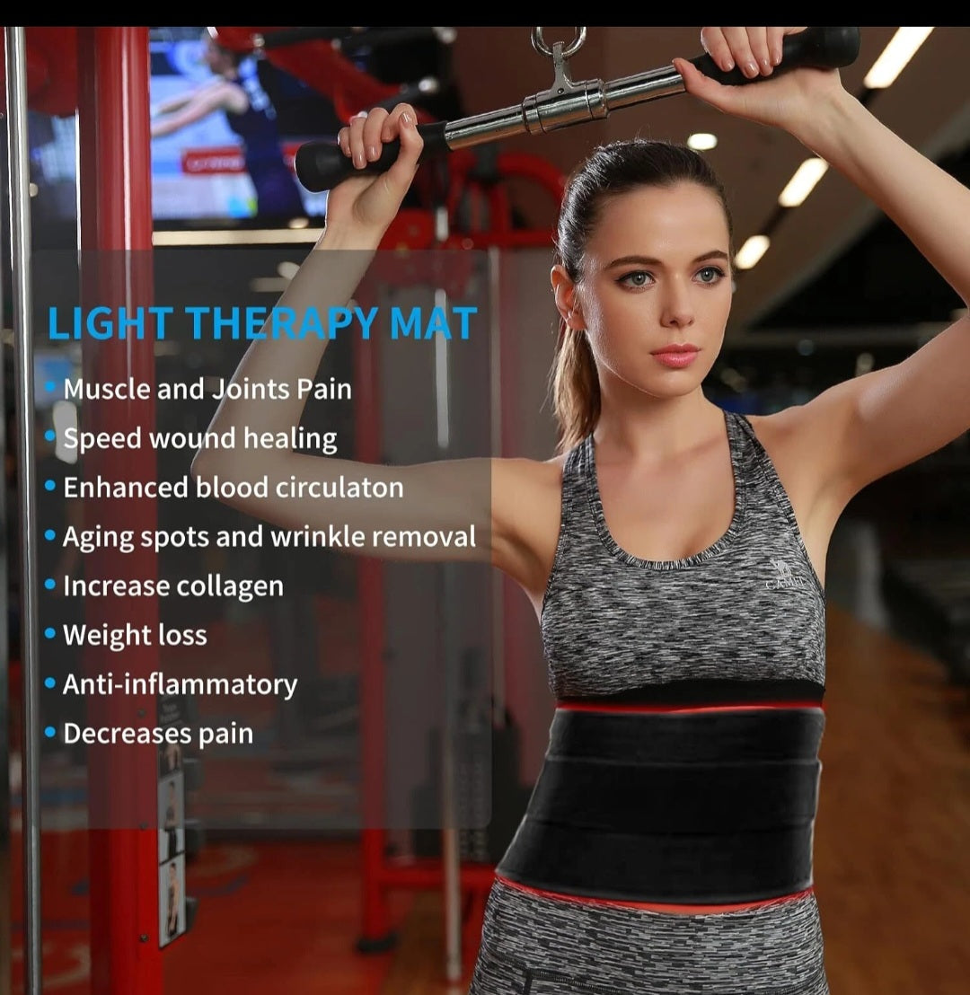 Red Light Therapy Mat for Body - 360 Leds Large Red & Infrared Light Therapy Pad Blanket with Infrared Light 850Nm & 660Nm for Full Body Waist Shoulder Muscle